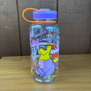 Disney Epcot Figment Purple and Clear Water Bottle